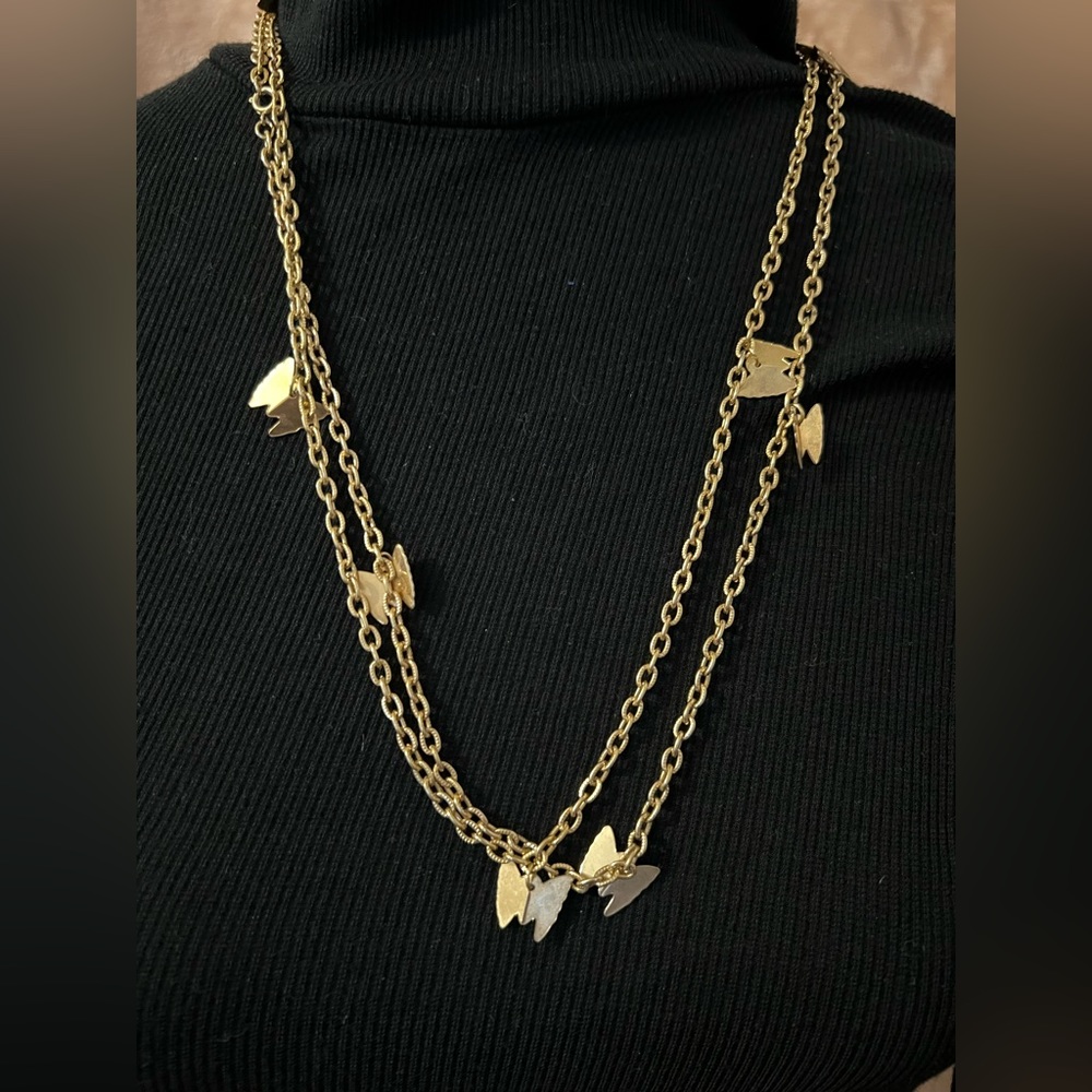 Vintage Sarah Cov Jewelry With Butterfly, Signed Sarah Cov